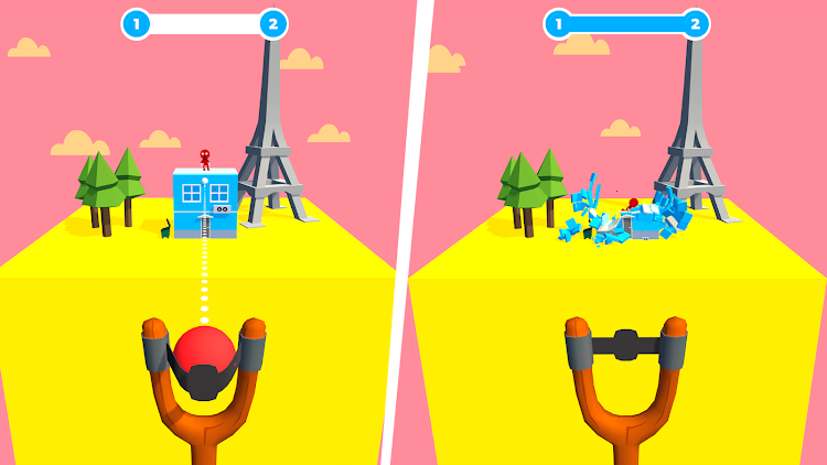 #4. Slingshot Smash－Shooting Range (Android) By: CASUAL AZUR GAMES