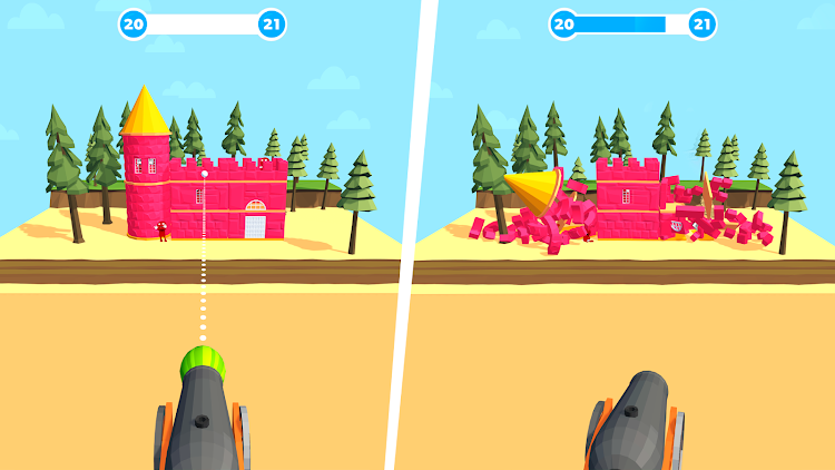 #10. Slingshot Smash－Shooting Range (Android) By: CASUAL AZUR GAMES