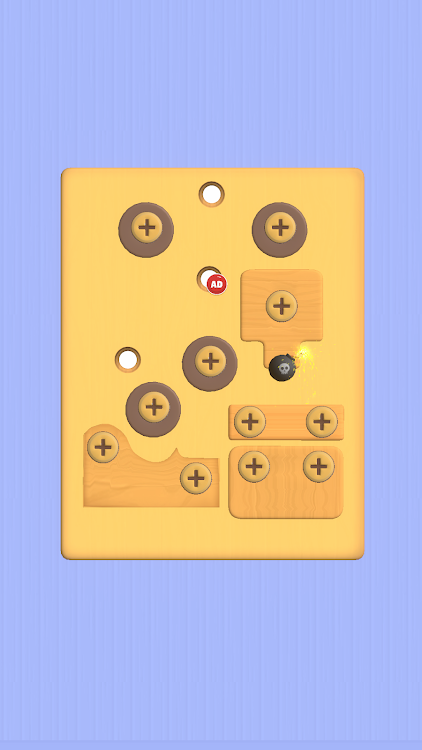 #3. Nuts & bolts wood puzzle game (Android) By: Crawler Cove Studio