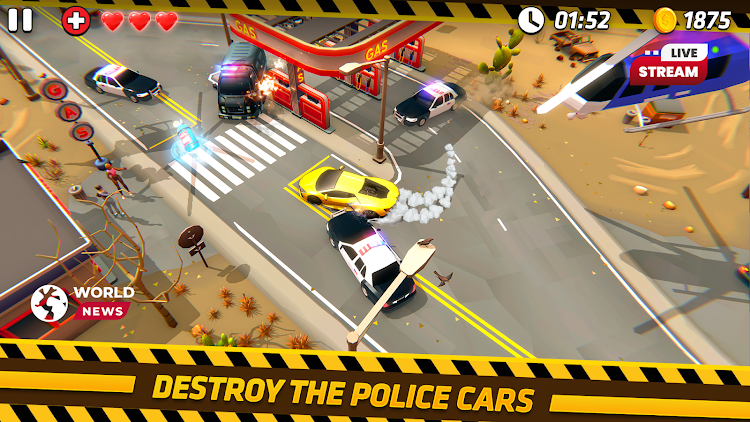 #3. Police Car Chase: Police Games (Android) By: Connect Game Studios - Car Racing Games