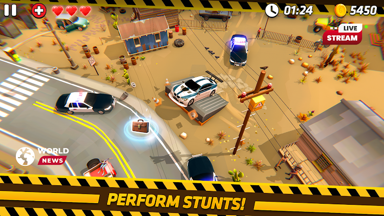 #4. Police Car Chase: Police Games (Android) By: Connect Game Studios - Car Racing Games