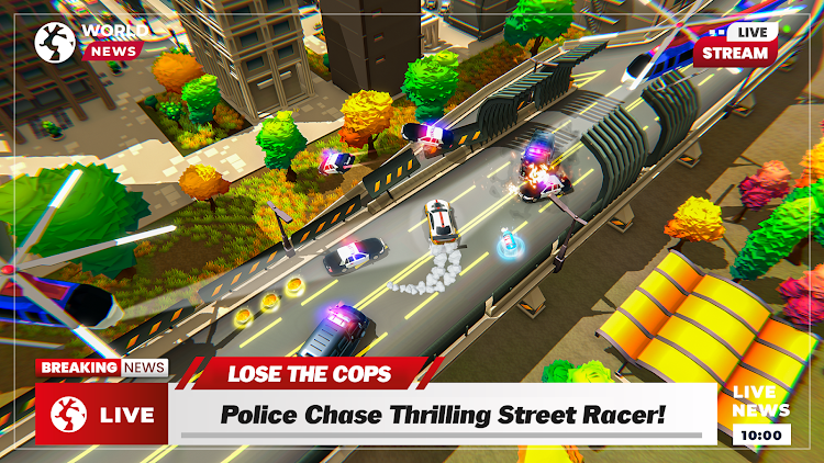 #8. Police Car Chase: Police Games (Android) By: Connect Game Studios - Car Racing Games