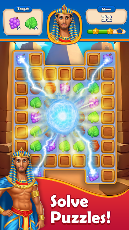 #2. Royal Gems: Egypt - Match 3 (Android) By: C.T.S. LTD