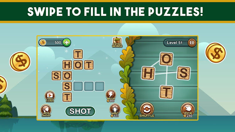 #2. Word Nut - Word Puzzle Games (Android) By: Super Lucky Games LLC