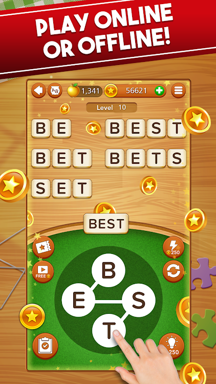 #4. Word Collect - Word Games Fun (Android) By: Super Lucky Games LLC