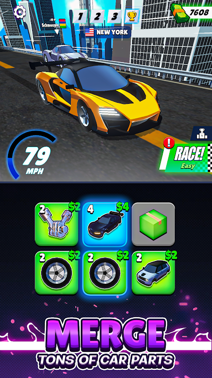 #6. Super Car Merge (Android) By: Styke Games