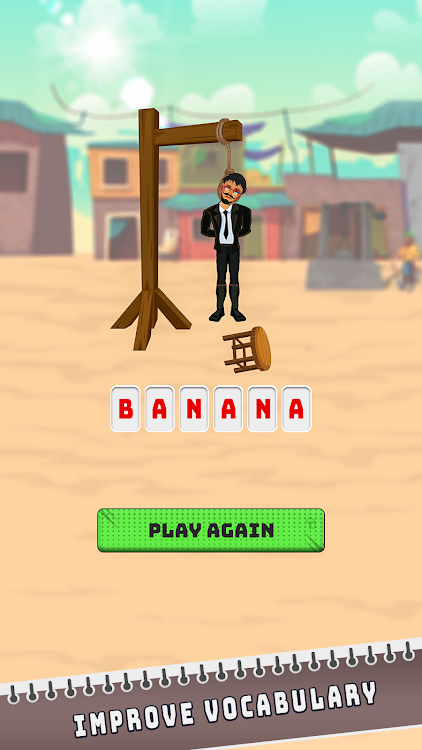 #6. Hangman man Words Puzzle Games (Android) By: evoke