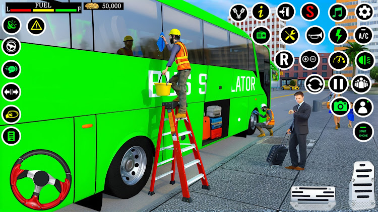 #7. Bus Games 3d:Bus Simulator (Android) By: Myzm Globel