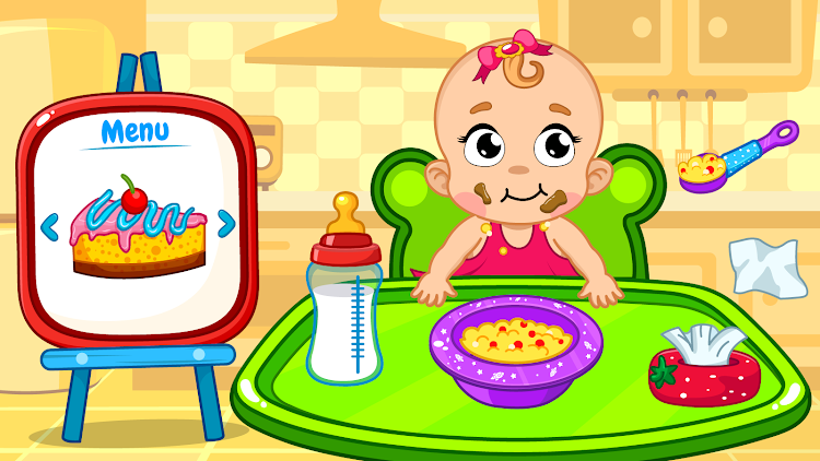 #3. Baby Care, dress up kids Games (Android) By: GunjanApps Studios