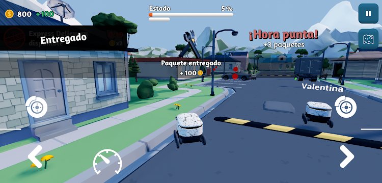 #4. Delivery Bots: Package Madness (Android) By: Tobías Wunsch