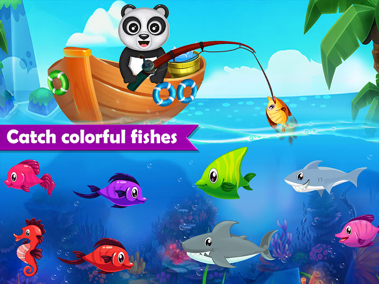 #8. Fisher Panda - Fishing Games (Android) By: Rolling Panda Arts