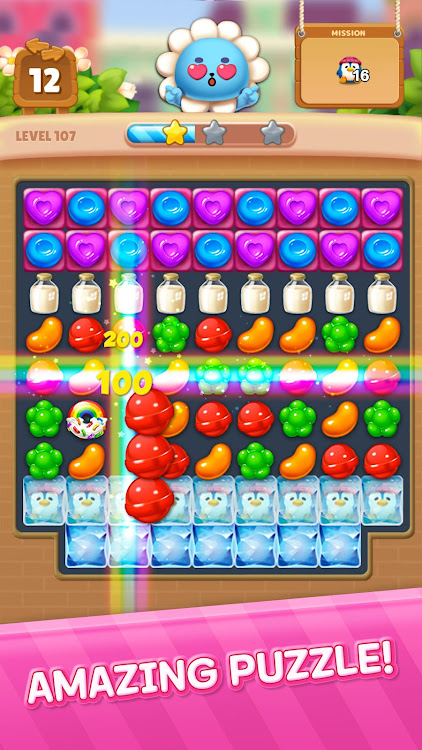 #4. Candy Friends : Match 3 (Android) By: SUPERBOX Inc