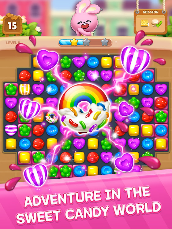 #7. Candy Friends : Match 3 (Android) By: SUPERBOX Inc