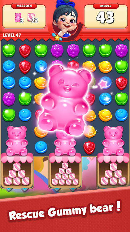 #3. Sugar Hunter®: Match 3 Puzzle (Android) By: SUPERBOX Inc