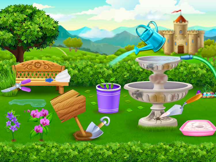 #3. Princess house cleaning advent (Android) By: Gravity Game Studio