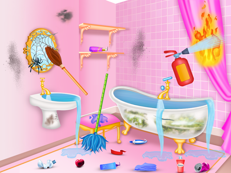 #5. Princess house cleaning advent (Android) By: Gravity Game Studio