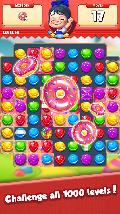 #6. Sugar Hunter®: Match 3 Puzzle (Android) By: SUPERBOX Inc