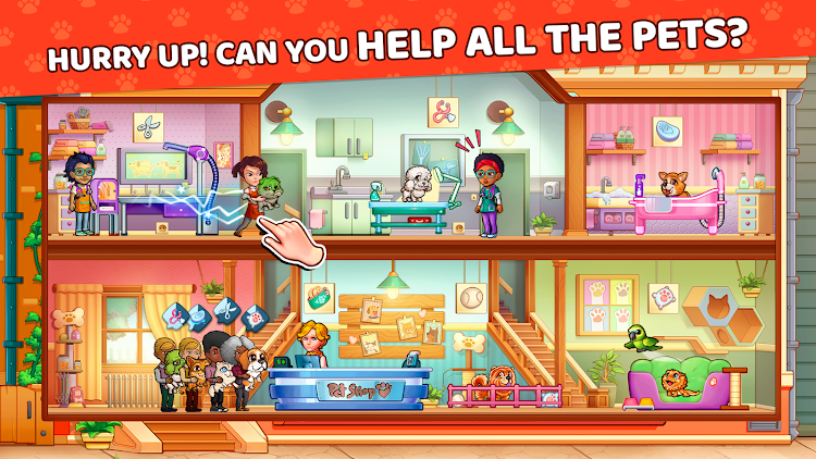 #6. Pet Shop Fever: Animal Hotel (Android) By: Tapps Games - PT