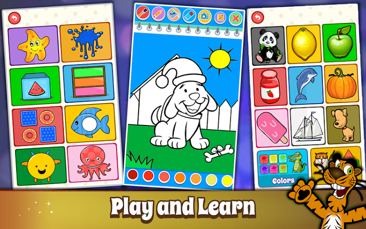 #2. Shapes & Colors Games for Kids (Android) By: GunjanApps Studios