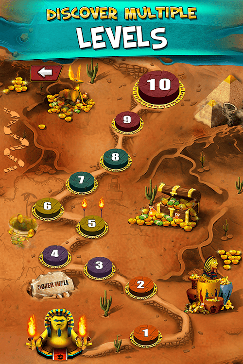 #2. Pharaoh Gold Coin Party Dozer (Android) By: Mindstorm Studios