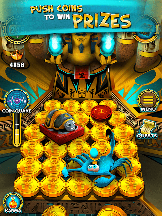 #7. Pharaoh Gold Coin Party Dozer (Android) By: Mindstorm Studios