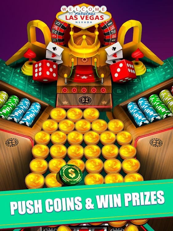 #7. Casino Vegas Coin Party Dozer (Android) By: Mindstorm Studios