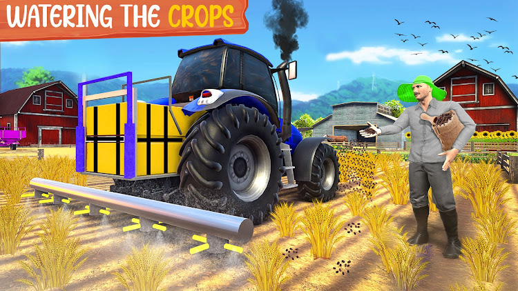 #2. Tractor Games 3D Farm Games (Android) By: Game Barrels