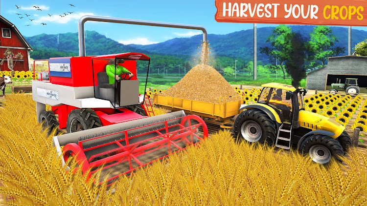 #3. Tractor Games 3D Farm Games (Android) By: Game Barrels