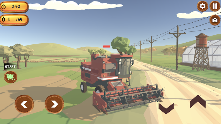 #4. Realistic Harvester Simulator (Android) By: ANCAMA