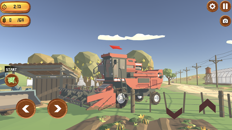 #5. Realistic Harvester Simulator (Android) By: ANCAMA