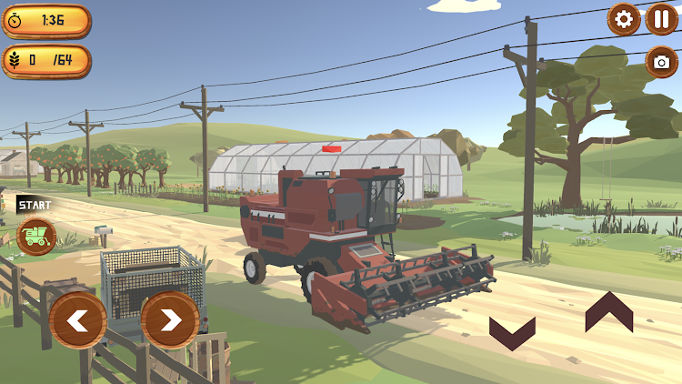 #6. Realistic Harvester Simulator (Android) By: ANCAMA