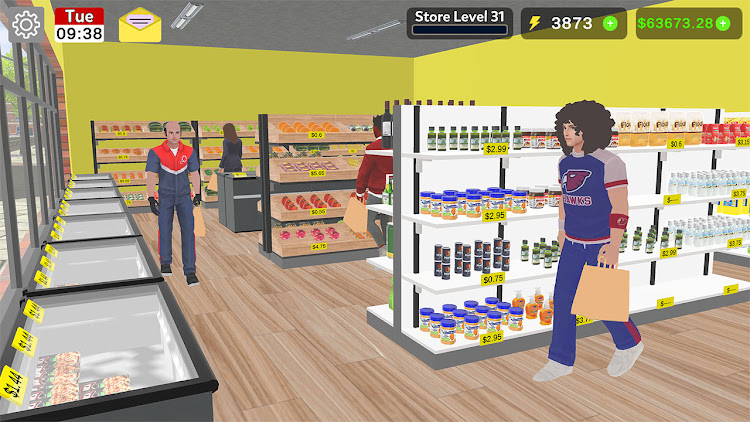 #2. Supermarket 3D: Simulator Game (Android) By: Rocket Succeed Together