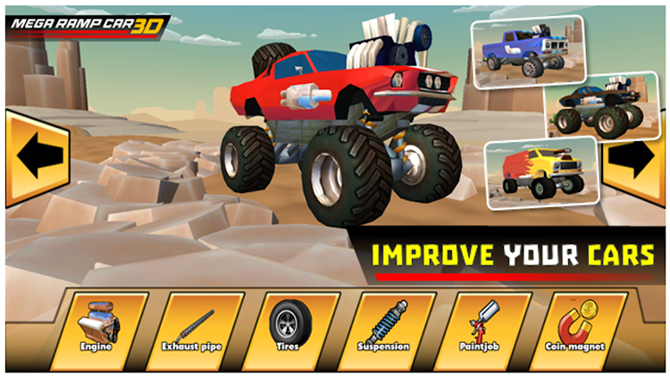 #3. Mega Ramp Car (Android) By: Orange Studios Games