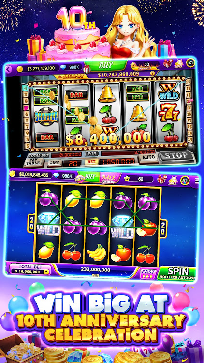 #9. Full House Casino - Slots Game (Android) By: ME2ON