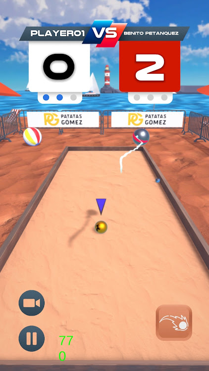 #5. Petanque League (Android) By: Quelinka