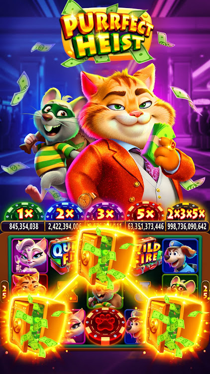 #3. Fat Cat Casino - Slots Game (Android) By: Slots Limited