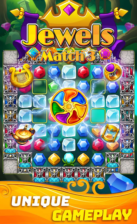 #2. Jewels Classic Match 3 Legends (Android) By: otto games