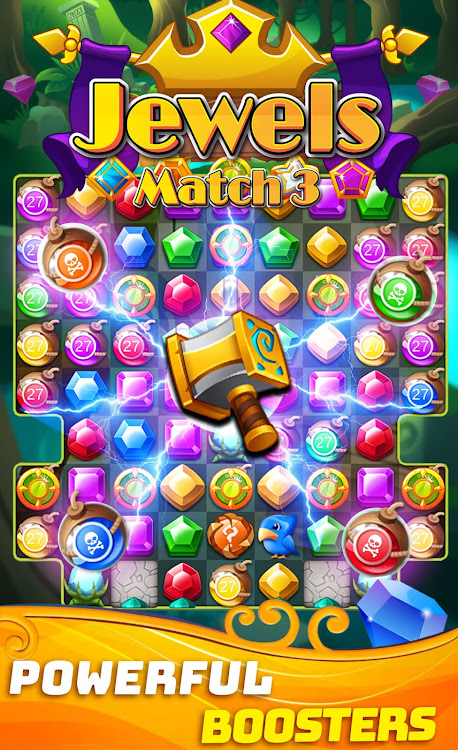 #3. Jewels Classic Match 3 Legends (Android) By: otto games