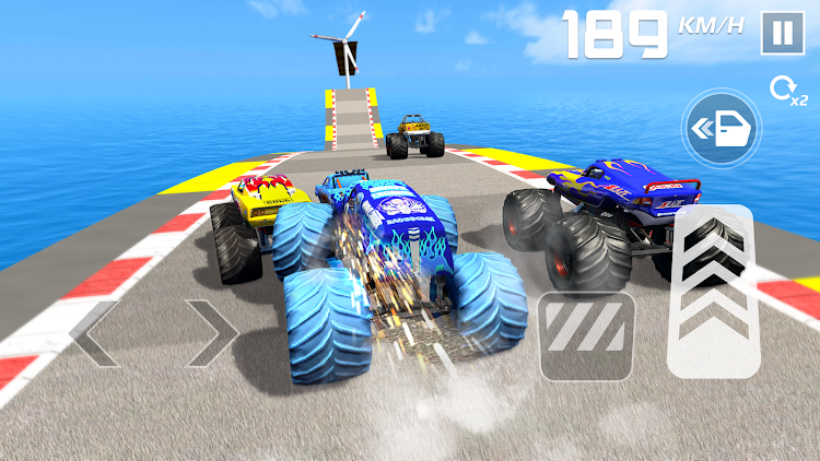 #5. Car Games: Monster Truck Stunt (Android) By: Zego Global Pte