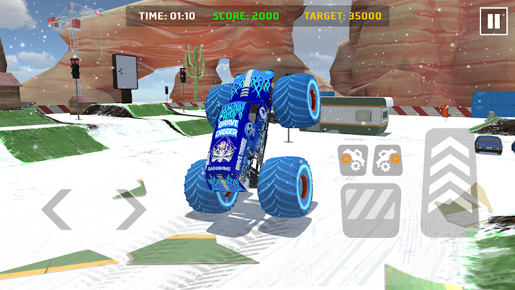 #9. Car Games: Monster Truck Stunt (Android) By: Zego Global Pte