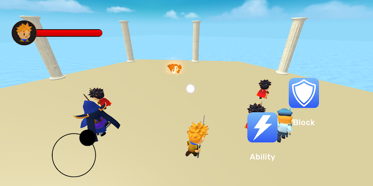 #5. Blade Ball Dodgeball Battle (Android) By: Moon Tean Studio