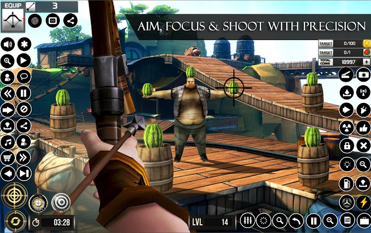 #4. Watermelon Archery Games 3D (Android) By: Zipzoom Studio