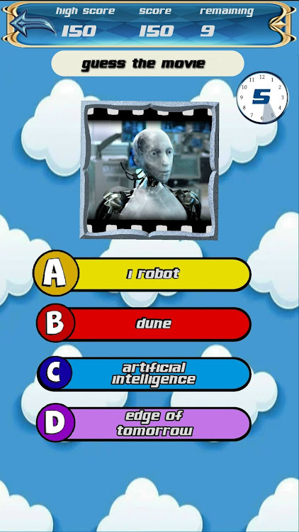 #3. movie scene quiz (Android) By: Bird and Bear games