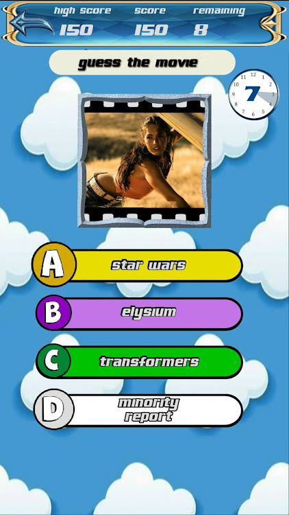 #4. movie scene quiz (Android) By: Bird and Bear games