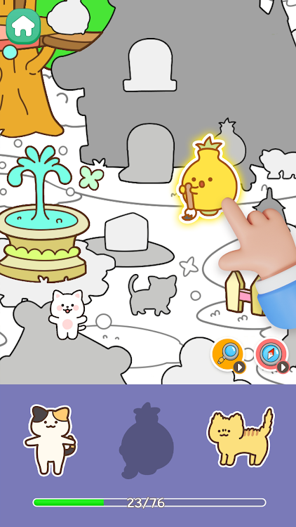 #3. Sticker Town Puzzle:Color Book (Android) By: ACTIONFIT