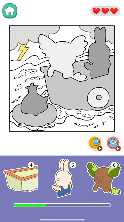 #7. Sticker Town Puzzle:Color Book (Android) By: ACTIONFIT