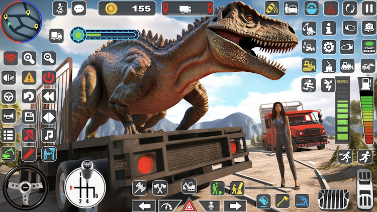 #3. Wild Dino Transporter Truck 3D (Android) By: Epic Fun Games