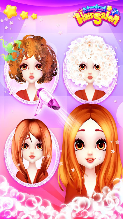 #3. Magical Hair Salon (Android) By: Joy Journey Girls