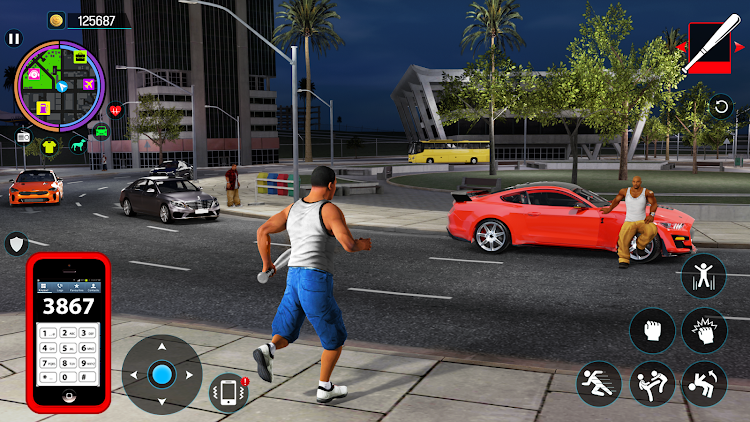 #2. Gangster Mafia City Crime Game (Android) By: S R G Gaming L.L.C