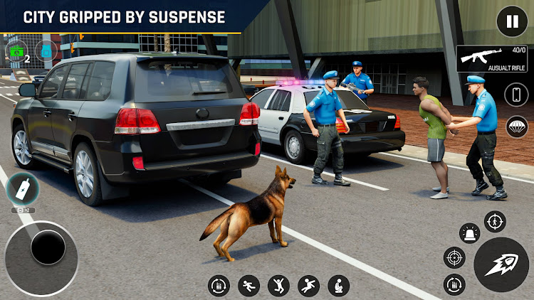 #5. Police Driving Games Car Chase (Android) By: Gaming Mob